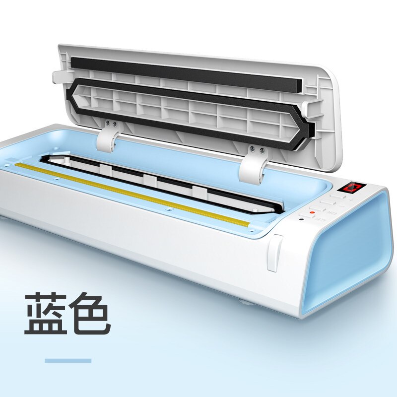 220V Household Food Vacuum Sealer Packaging Machine Film Sealer Vacuum Packer Including 15Pcs Bags can be use for food saver: blue / US Plug