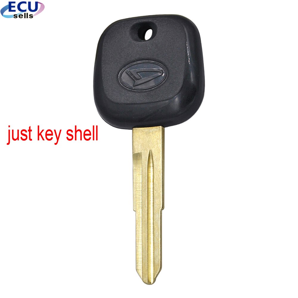 Llavero en blanco transpondedor para coche, carcasa remota para llave Daihatsu Charade Copen Cuore Feroza Sirion Terios YRV con/sin Chip 4D67: just key shell
