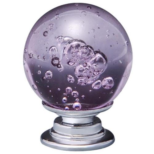 Okrągła kryształowa kula uchwyt szuflady szafka szafa meble uchwyt robić drzwiczek gałka: szary