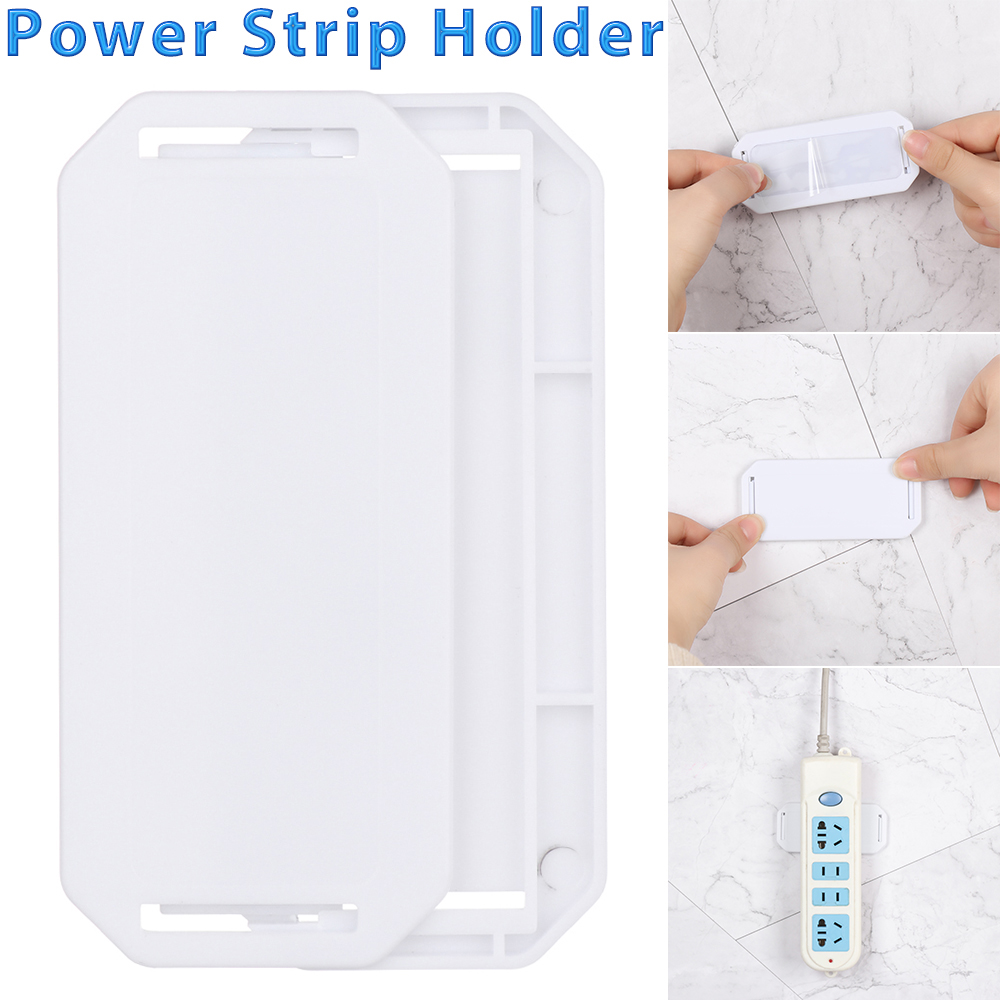 1pc zelfklevende wandmontage stekkerdoos houder papier doos router stopcontact kabel fixer rack thuis kabel organizer