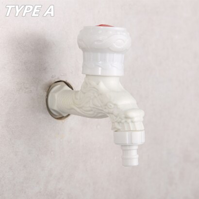 Thuis Wall Mount Bibcock Decoratieve Outdoor Tuin Kraan Wasmachine Mop Badkamer Kraan WC Plastic Kranen Torneira: B032
