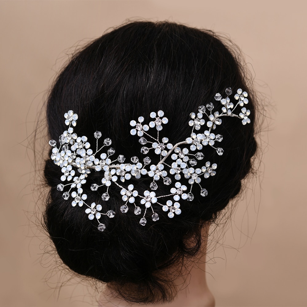 TRiXY H262 cristal peineta para novia de Clip de pelo peinetas para novia accesorios para el cabello de boda de diamantes de imitación peinetas para novia