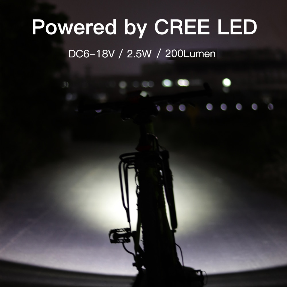 Bafang Ebike light Input 6V 12V 18V Waterproof E Bike Light High End CNC Aluminum Housing Very Powerful LED Electric Bike Light