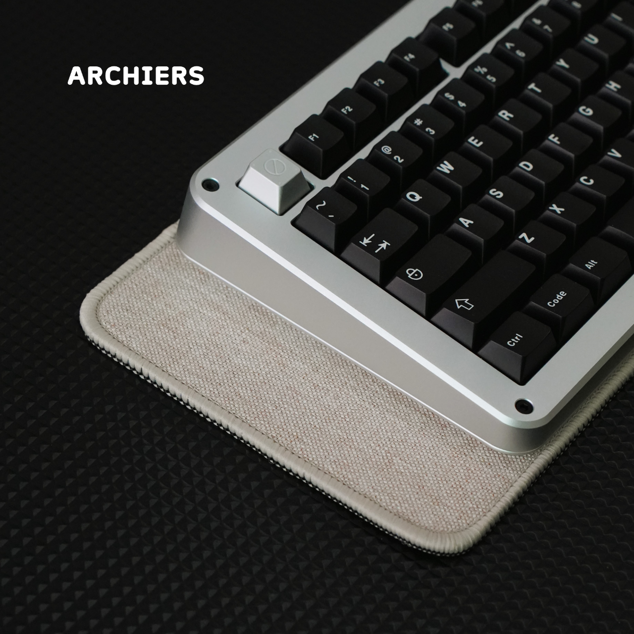 Tapis de clavier HIFI en lin, polymère de bureau, personnalisé, mécanique, effet sonore optimisé, compatible avec 60%, 65%, 75%, 98%: XS / orange
