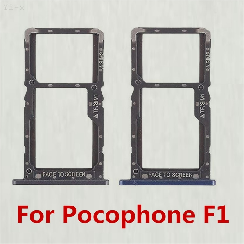 Sim-kortbakke fatningsholder til xiaomi pocophone poco  f1