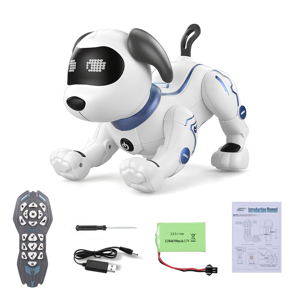 Le Neng Speelgoed K16A Elektronische Dier Huisdieren Rc Robot Hond Voice Afstandsbediening Speelgoed Muziek Lied Speelgoed Voor Kinderen Rc speelgoed