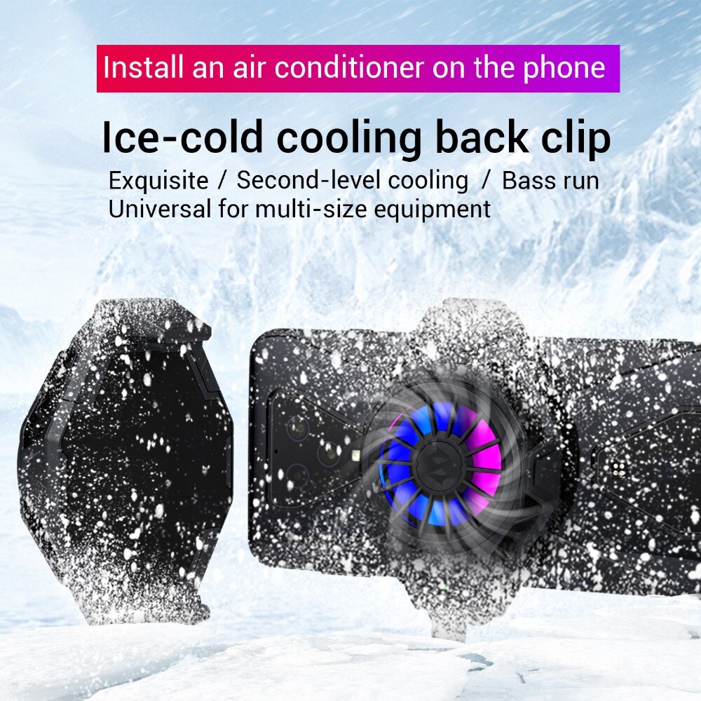 Original Black Shark Cooling Fan Pro BR20 Back Clip Portable Adjustable Fun Cooler Smart Phone Ventilador IOS/Android