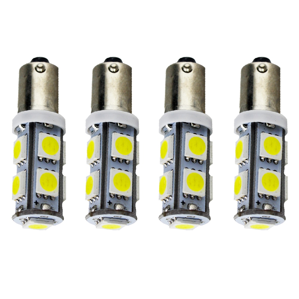 4 Stuks Ba9s 1895 57 T4W 182 1445 Wit 9 5050 Smd Led Car Side Staart Gloeilamp Auto-interieur verlichting Led Lampen Voor Auto 12V