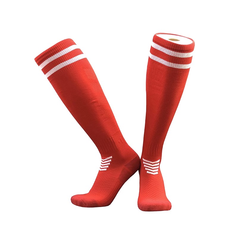 Calcetines de fútbol profesionales para niños y adultos, medias largas de entrenamiento hasta la rodilla, transpirables, de nailon