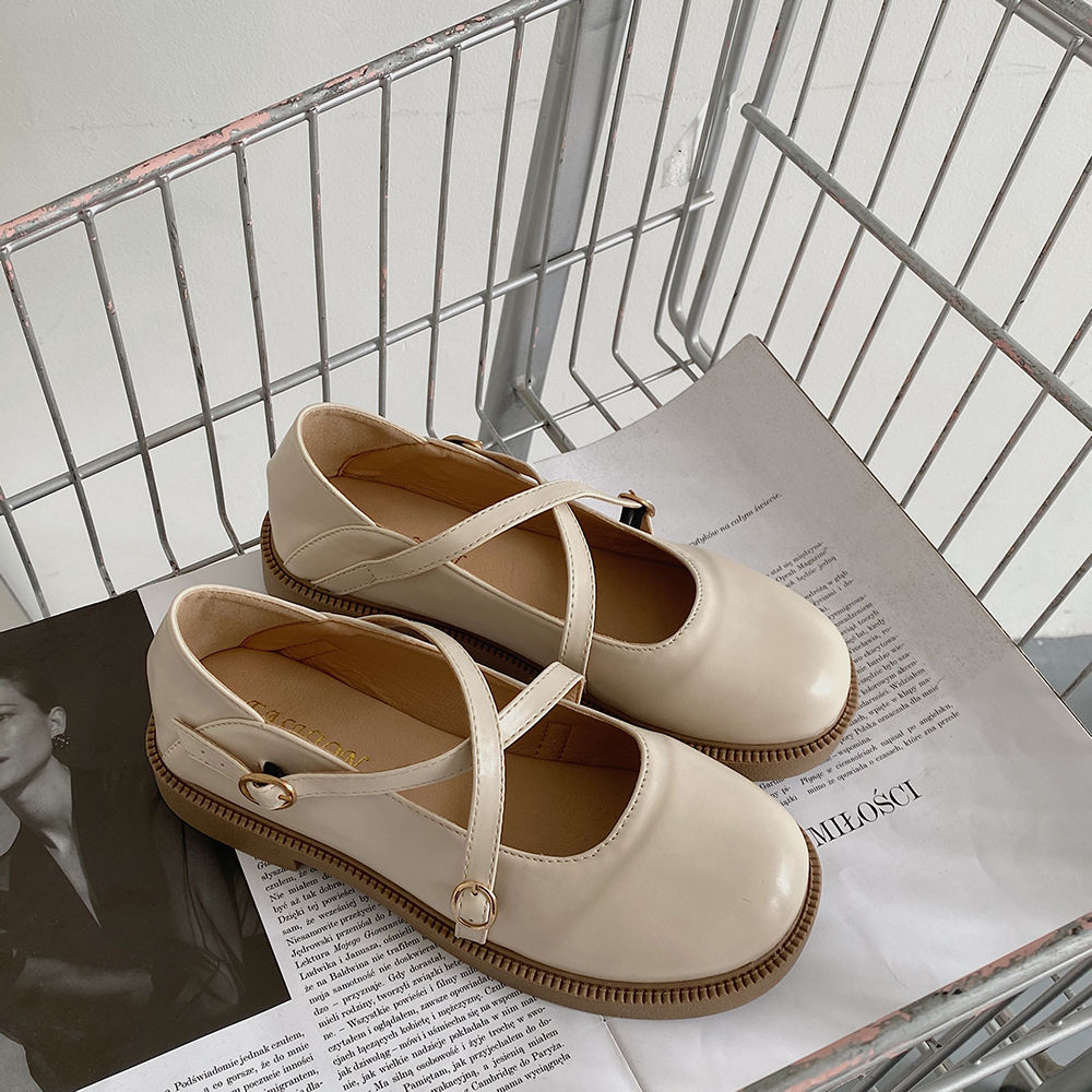 Damenschuhe aus pu-leder mit runder #39 , schlichter retro-stil, schwarz, süß und cool, Pumps, Maria janes, runder absatz