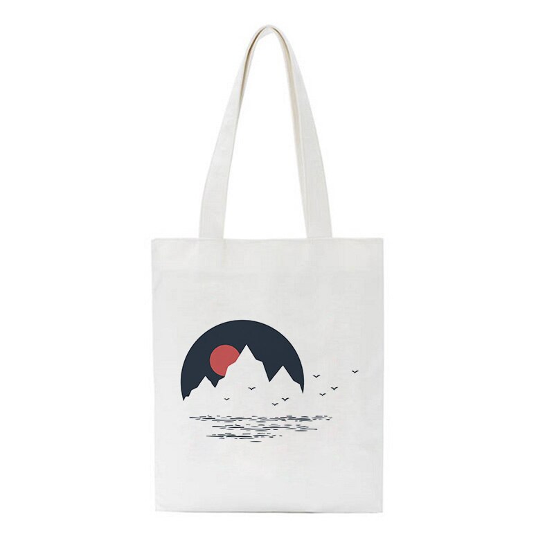 Luchtballon walvis schattige print schoudertassen ster harajuku boodschappentas grote capaciteit straat shoot handtas dames tas portemonnee: 1341
