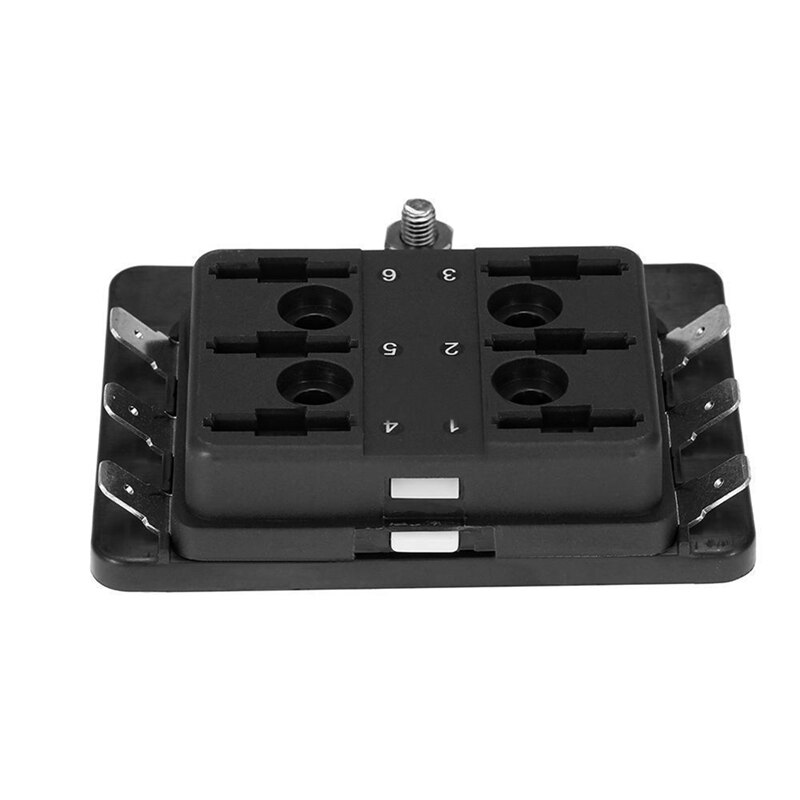 6 voies Circuit ATO ATC lame fusible boîte support pour voiture Van bateau Marine camion