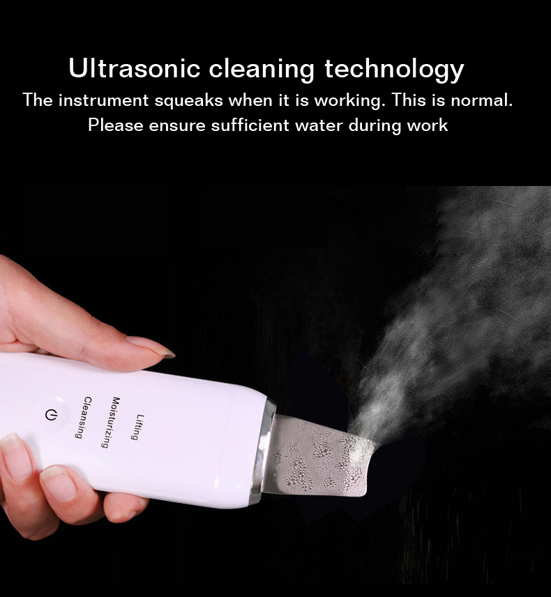 Ultra Sonic Huid Scrubber Gezichtsreiniging Borstel Sonic Trillingen Vlekken Verwijderen Mee-eters Anti-Rimpel Gezicht Whitening Peeling