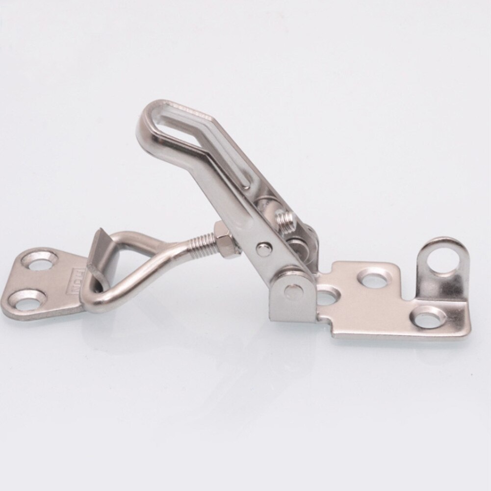 High Strength Box Catch Hasp Stainless Steel Spring Loaded Machinery Adjustable Trunk Latch Chest Toggle Lock Metalworking Clamp