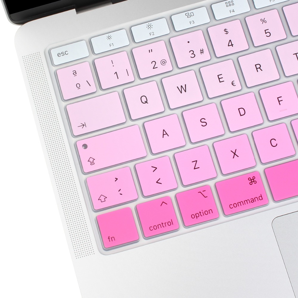 Euro Spanisch tastatur Abdeckung für Macbook Luft 13 & berühren Ich würde Staub nachweisen Schutz Schrittweise Ändern Farben Mac buch 13.3 "A1932