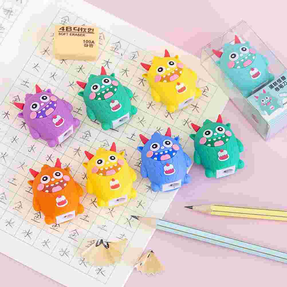 3Pcs Manual Pencil Sharpener Portable Pencil Sharpener Lovely Pencil Sharpening Tool