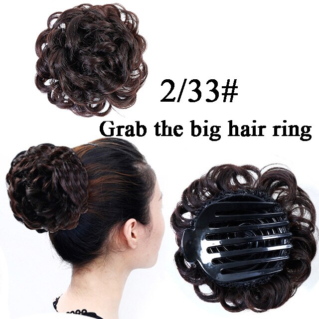 DIFEI-chignon Donut, chignon synthétique, griffes à clip, accessoires pour chignon, extension capillaire pour femmes: NC/4HL