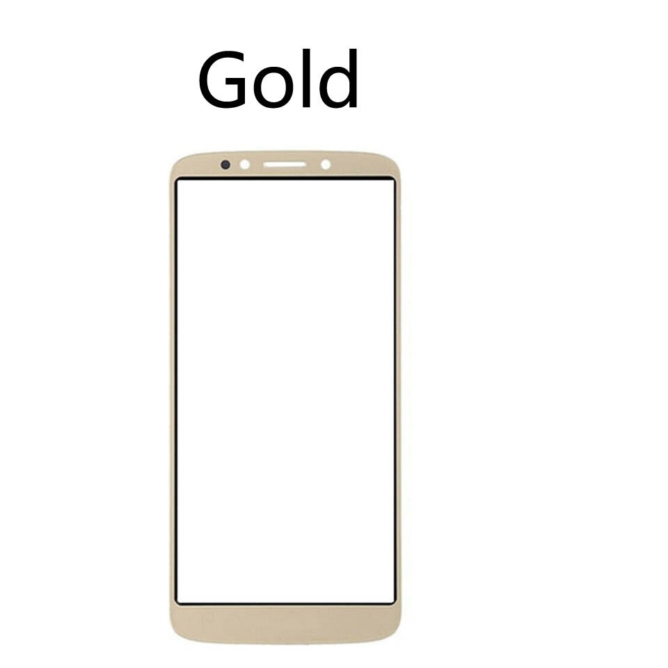 10pcs\lot Touchscreen For Motorola Moto G6 Play XT1922 Touch Screen Front Panel Glass Lens LCD Outer Glass 5.7&quot;: Gold
