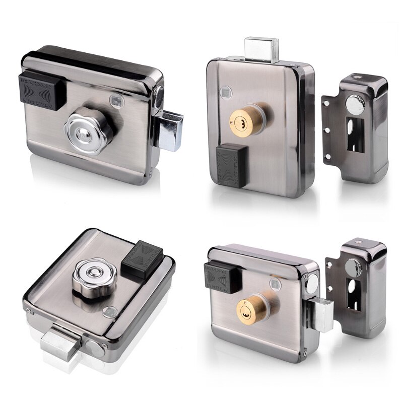 Electronic RFID door lock / smart electric lock electromagnetic induction door IC safety door electric lock (can use battery)