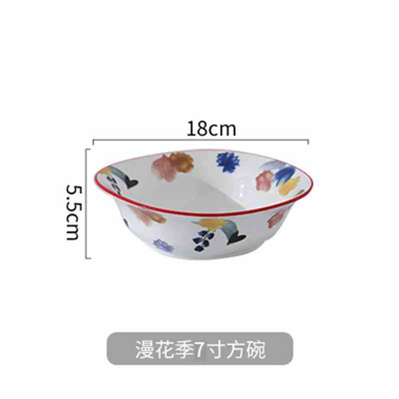 Vajilla de cerámica para horno microondas, juego de vajilla occidental de porcelana para cocina, cuenco de arroz al horno y queso al horno: 10 7 inch bowl