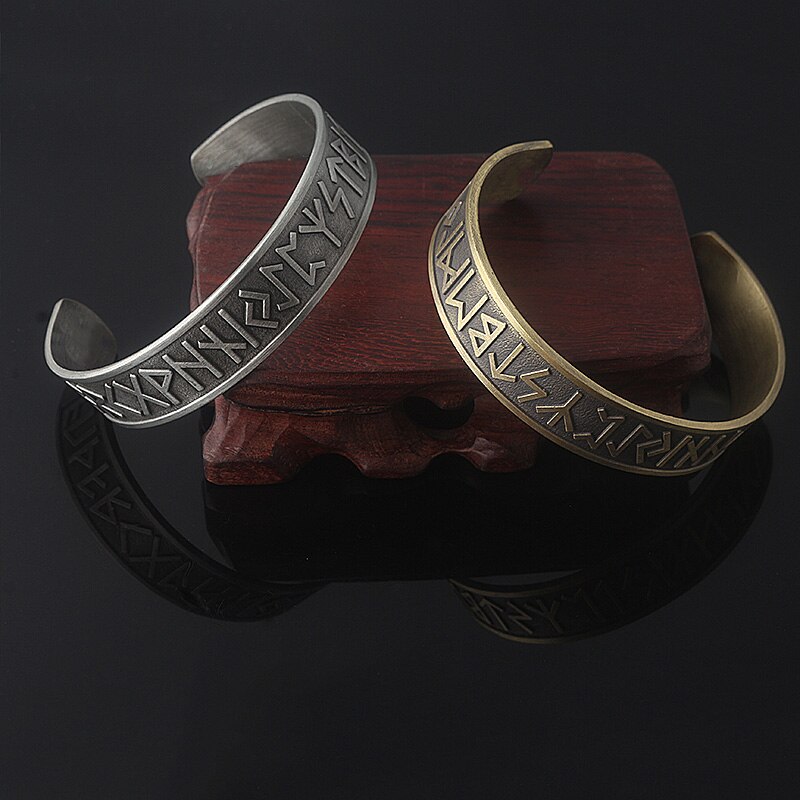 Brazalete de terapia magnética para hombres y mujeres, pulsera de amuleto nórdico vikingo 24, joyería