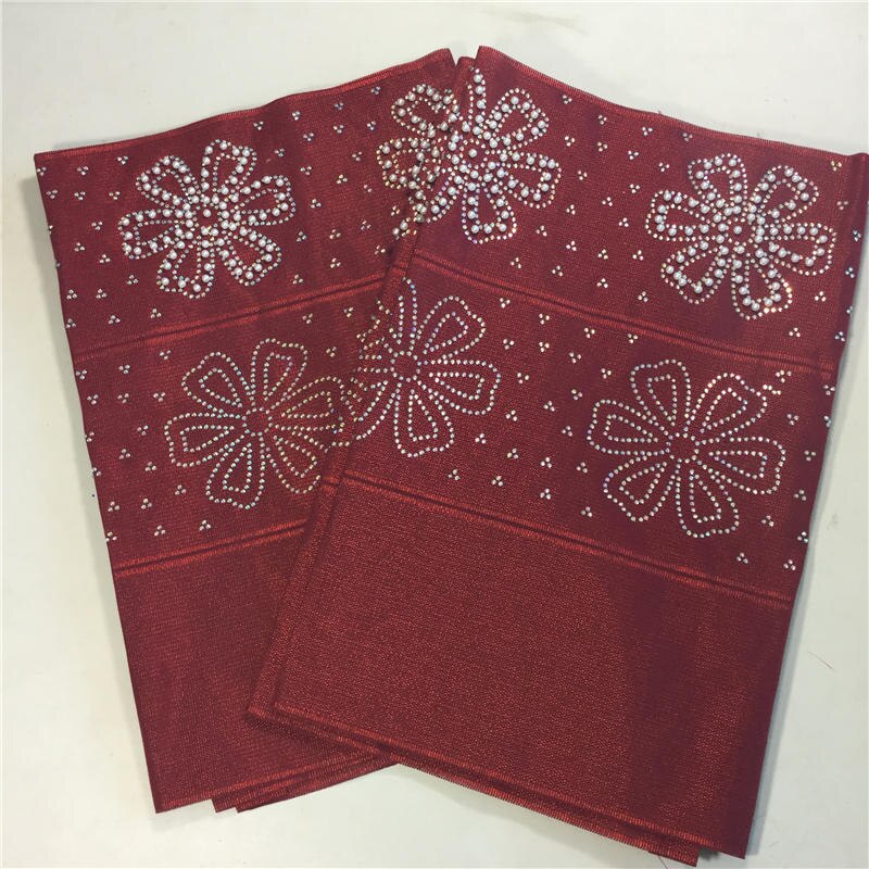 les plus récentes pierres et perles africain aso oke headtie wrapper aso ebi femmes headtie 5 couleurs disponibles gele headtie 30