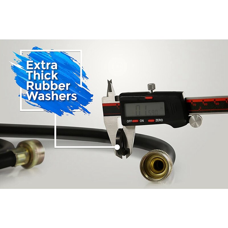 -2-Pack Rubber Washing Machine Drainage Pipe Hose and Cold Water Supply Hoses Drain Hose for Washing Machine