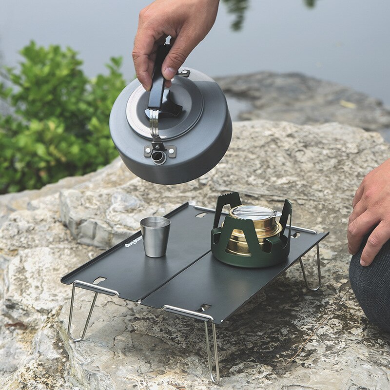 Udendørs mini-foldebord bærbart ultra-let aluminiumslegering sammenklappeligt picnic campingbord