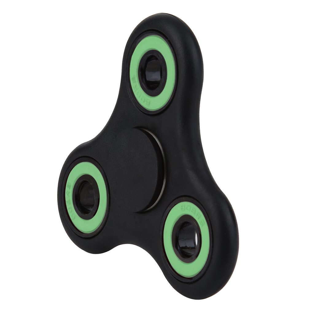 Multicolor Tri-Spinner Vinger Spinner Speelgoed Hand Spinner Autisme En Adhd Verminderen Stress Grappige Cadeaus Voor Kinderen/ volwassen Groen