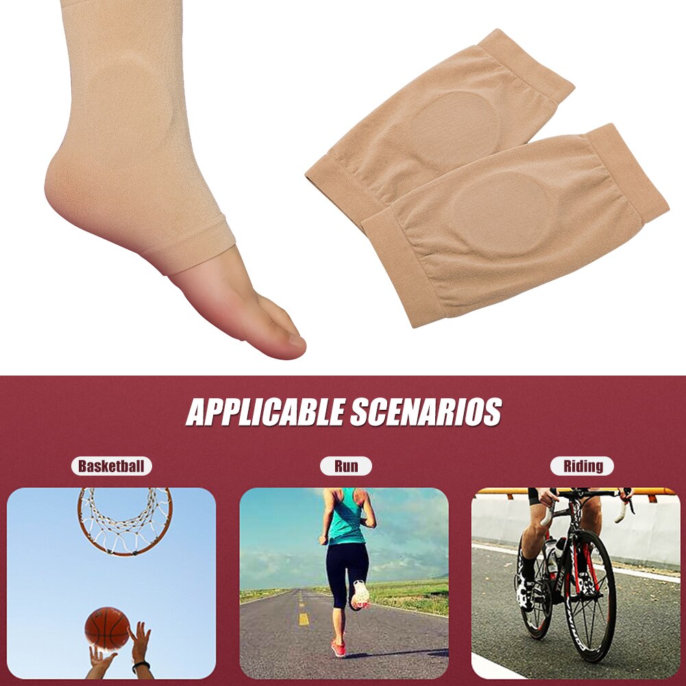 2 uds. De Protección del tobillo transpirables de tela de nailon, botas suaves para zapatos, funda de soporte elástico, Protector para tobillo y pie