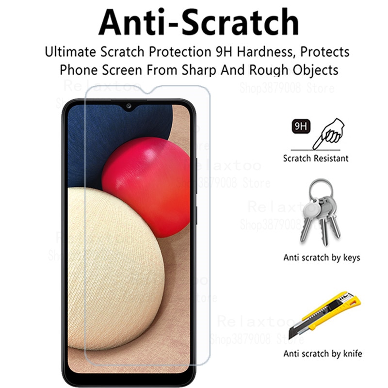 2 pezzi di vetro temperato su custodia a02s vetro samsun per samsung galaxy A02s a03s a 02 s 03 02 s occhiali samsunga02s 2021 cover per telefono