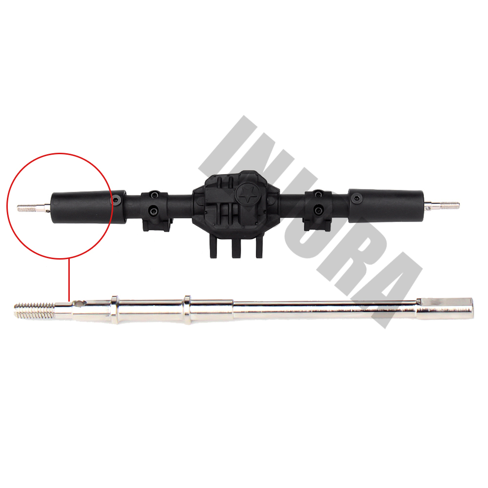 INJORA 1:10 RC orugas eje diferencial completo para Axial SCX10 II 90046 90047 RC Car Upgrade partes
