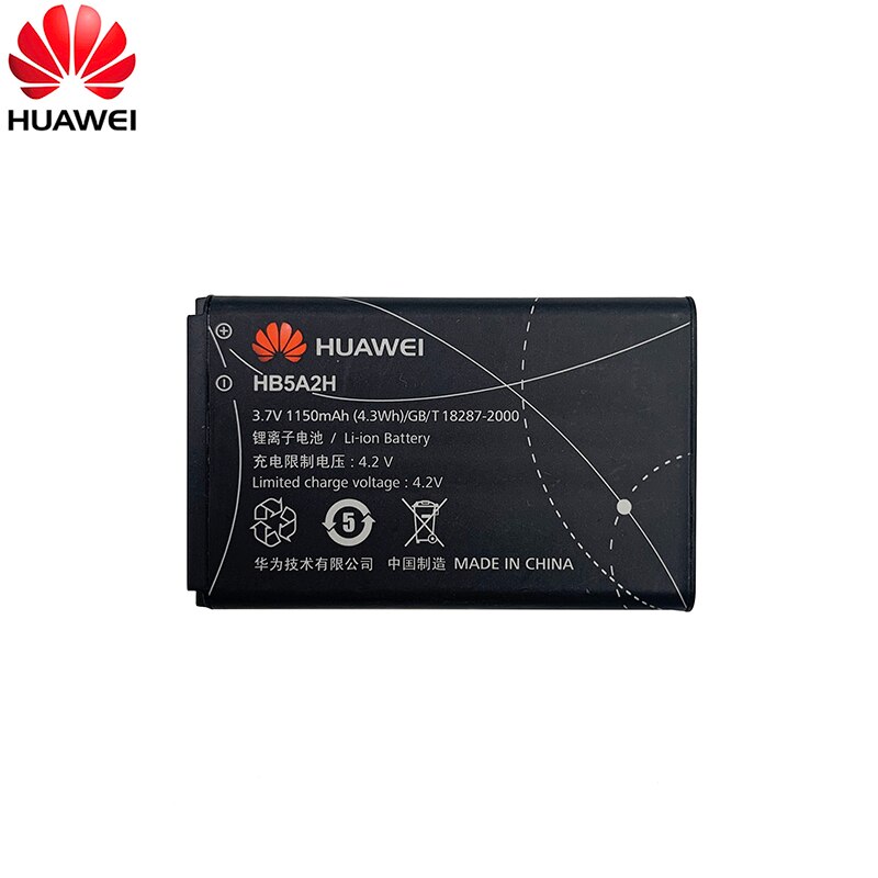 100% Orginal Hua Wei HB5A2H 1150Mah Batterij Voor Huawei U7510 U7519 E5220 8000 T550 U1860 U3100 U7519 U8110 Telefoon batterijen