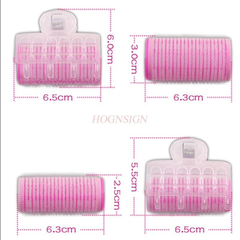 hair rolls Self-adhesive air bangs artifact plastic hair rollers short hair curlers large volume inside buckle hair curler'