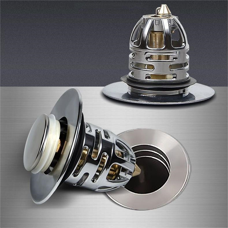 Basin Pop-up Drain Filter Bathroom Sink Plug Stopper Filter Plug Wash Basin Hair Sink Strainer Kitchen Bathtub Stopper