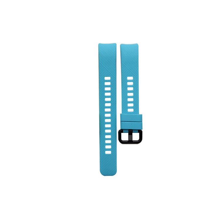 Pulseira de silicone para huawei honor band 4 5, acessórios inteligentes para pulseira honor band 5, pulseira com película protetora: Azul