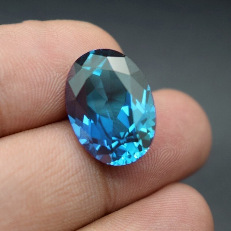 1PCS 8X8mm AAAAA Ceylon Blue Sapphire Gems 4.5ct Cushion Faceted Cut VVS Loose Gemstone Stone of Jewelri