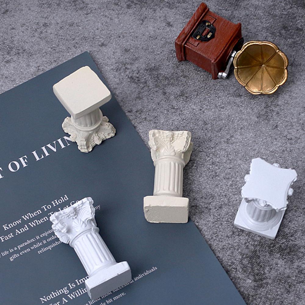 Mini Simulatie Romeinse Kolommen Kunstmatige Kaars Voor Ins Fotografie Schieten Props Foto Studio Achtergrond Versiering