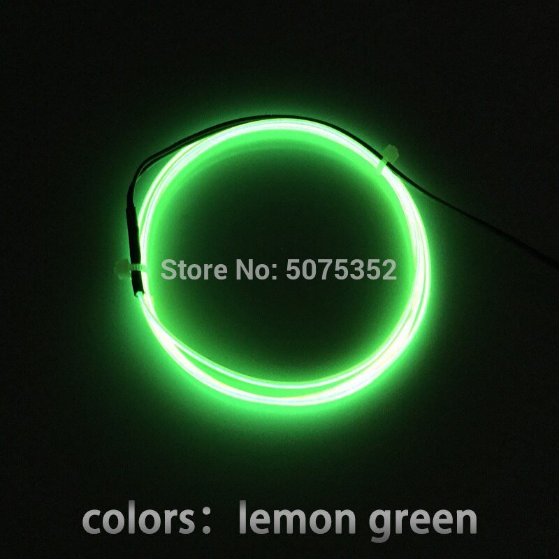 GZYUCHAO EL 1.3mm Flexibele EL Draad Touw Waterdichte EL Buis Neon Led Licht Kabel DIY Materiaal Voor House Party decoratieve