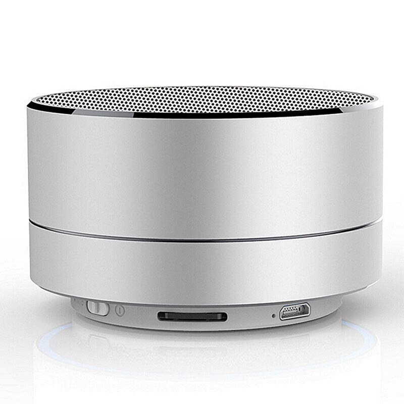 Draadloze Mini Super Bass Bluetooth Muziek Speaker Voor Samsung Iphone Ipad Tablet Silver Grey