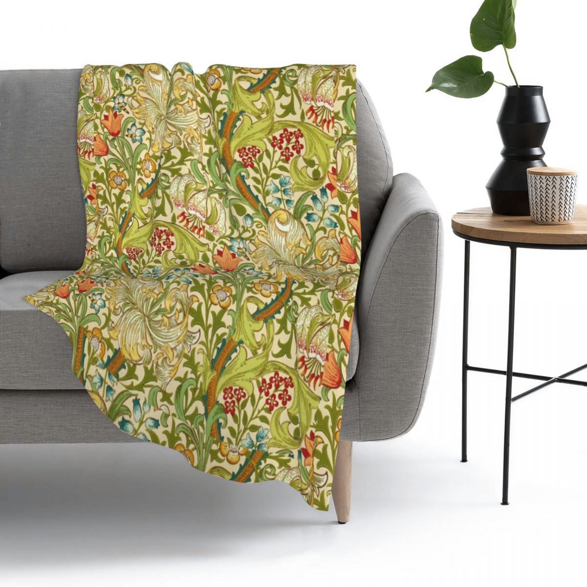 William Morris złota lilia rzut koc koc polarowy TV koce sofa koc flanelowa przytulna pościel na kanapie podróżnej domu