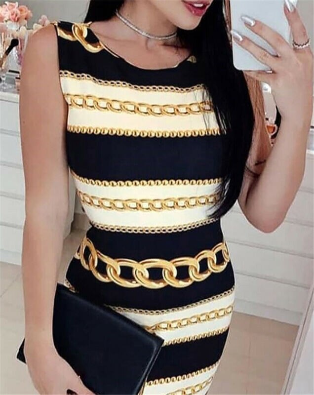 US Women Sleeveless Summer Boho Printed Beach Party Cocktail Bodycon Beach Dress