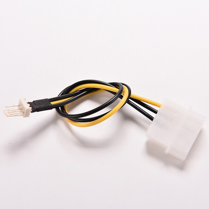 2pcs 20cm 4 Pin Molex IDE To 3 Pin PC Computer CPU Case Fan Power Connector Cable Adapter