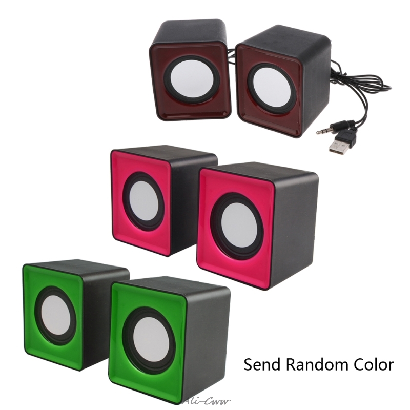 Wired Mini Speakers USB 2.0 for Laptop PC MP3 Multimedia Speaker Random Color A810