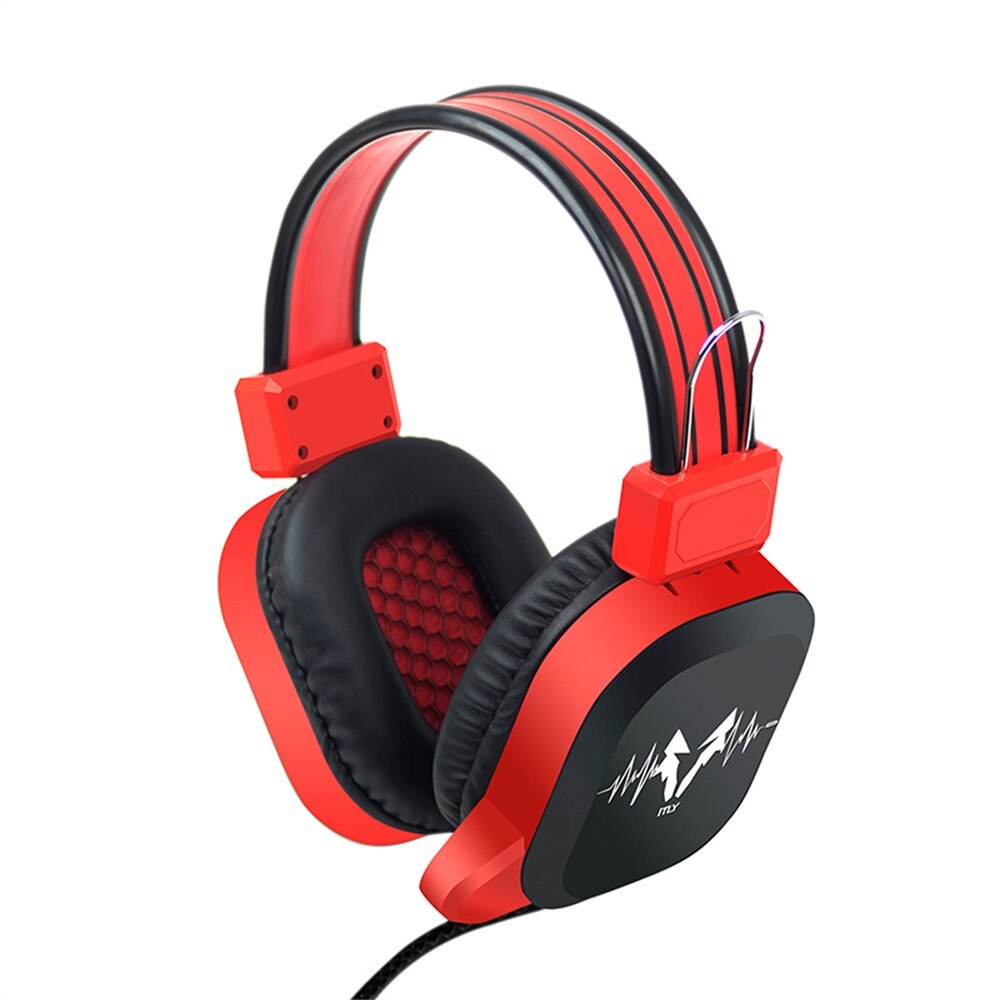 USB Wired Gaming Headphone LED RGB Lighting Over-Ear Gamer Headset With Microphone For PC Laptop X-box One PS4 Game