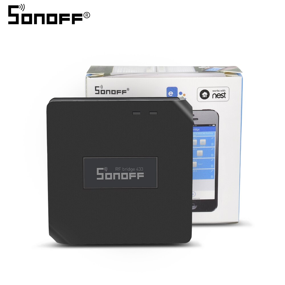 SONOFF Mini/Basic/Dual/RF/TH10/TH16 SONOFF POW R2 RF Brücke Wifi Schalter DIY licht Clever Heimat Automatisierung Relais Modul Alexa: SONOFF RF Brücke