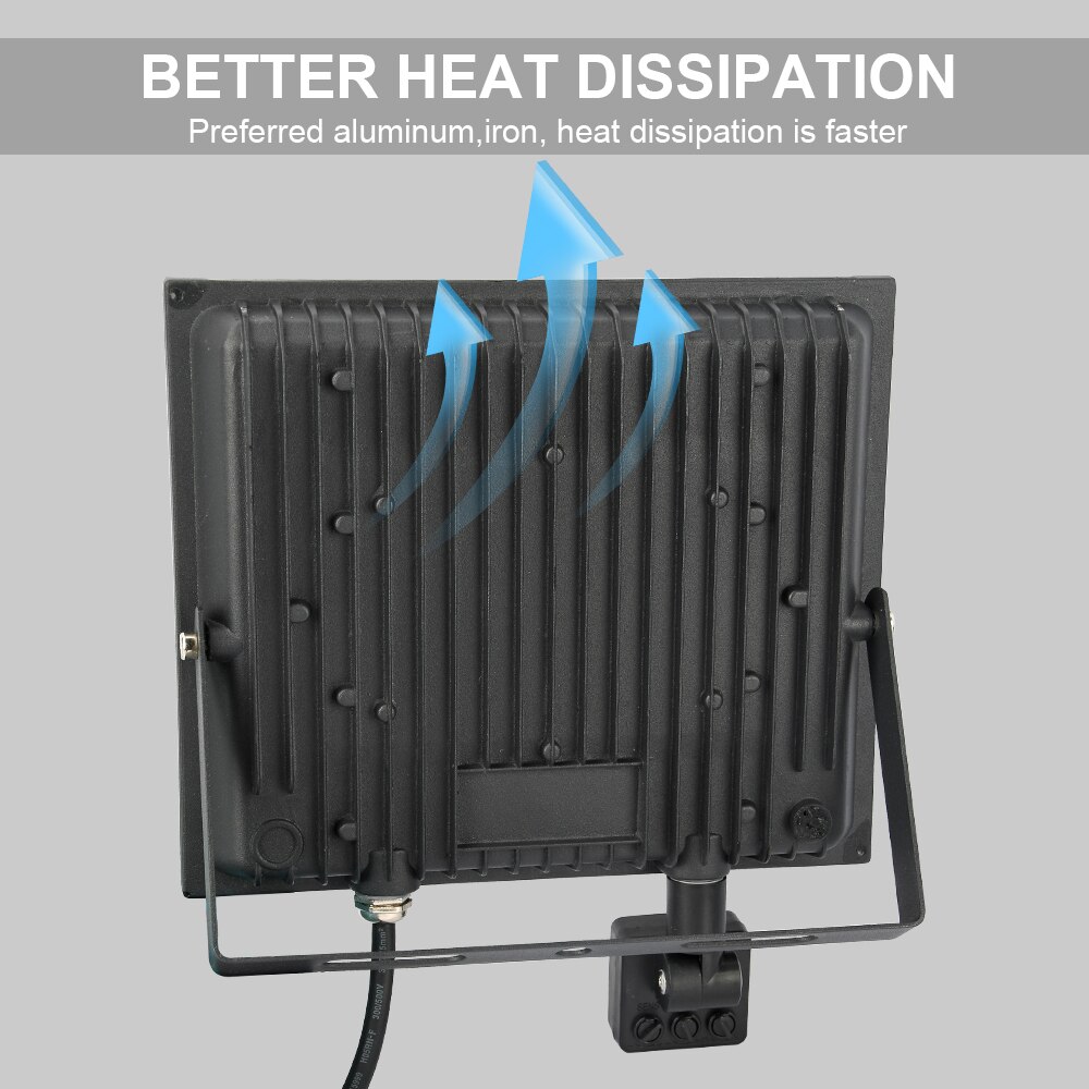 Motion Sensor LED Flood Light IP66 Waterproof 50W 30W 20W 10W Reflector Floodlight Lamp AC220V foco Led Exterior Outdoor Spot