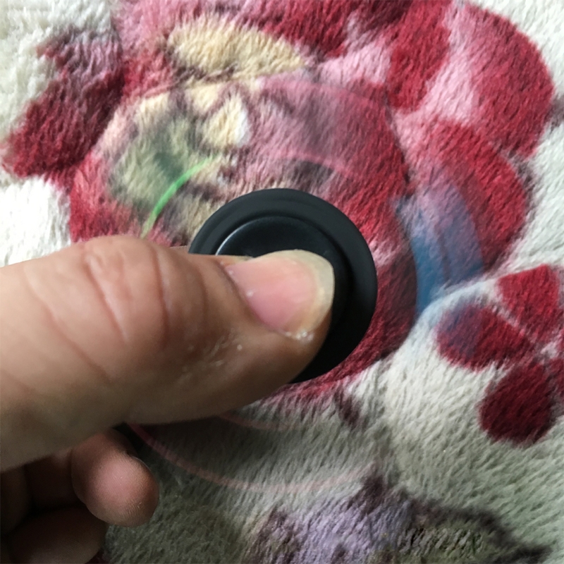 B2EB Fidget Gyroscope Decompression Toy Anti-Stress Novelty Gag Sensory Toy w/ Mute Top for ADD Autism Therapy Anxiety Relief