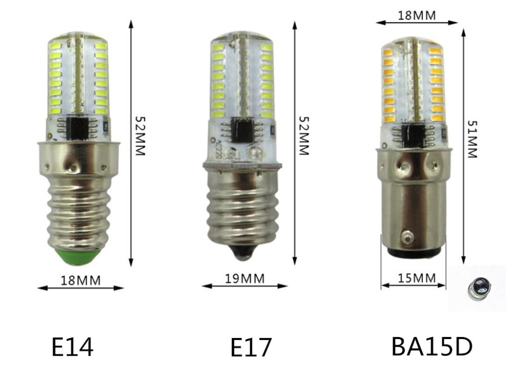 Bombilla led regulable G5.3 E11 E12 E14 E17 BA15D 220V BA15S 110V bombilla de cristal G4 110V G9 led b15 g5.3 110v E11 110V BA15S LED