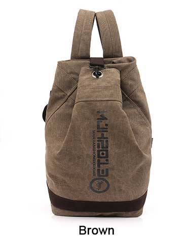 Canvas Rugzak Mannen Bag Back Pack Unisex Schooltassen Reizen Mannen Casual Rugzak Rugzak Canvas Vintage School Rugzak City Bag: Bruin